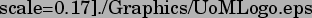 \includegraphics[%%
scale=0.17]{./Graphics/UoMLogo.eps}