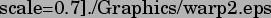 \includegraphics[%%
scale=0.7]{./Graphics/warp2.eps}