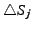 $\bigtriangleup S_{j}$