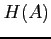 $H(A)$