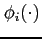 $\phi_{i}(\cdot)$