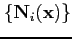 $\{\mathbf{N}_i(\mathbf{x})\}$