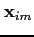 $\mathbf{x}_{im}$