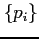 $\{p_{i}\}$